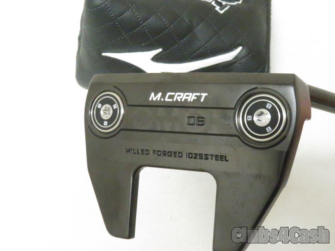 Mizuno M-Craft OMOI 06 Putter Mallet Black ION 34" +Cover .. MINT