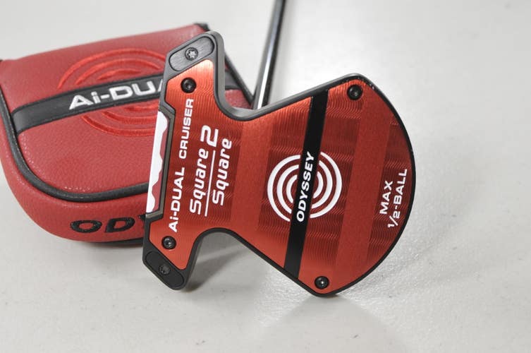 Odyssey Ai-DUAL Square 2 Square MAX 1/2 Ball Cruiser 38" Putter RH Steel #224239