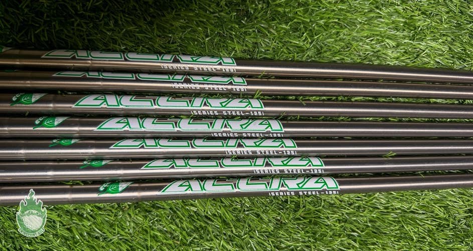 Accra iSeries Steel 125i Extra Stiff Flex 6-PW/GW/SW Steel Iron Set Shafts .355