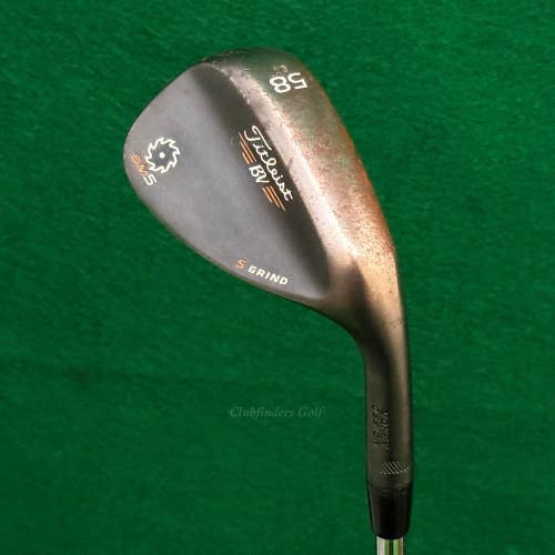 Titleist Vokey SM5 Black 58-7S 58 Lob Wedge Stepped Steel Wedge Flex