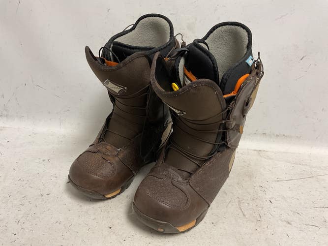 Used Burton EMERALD Womens Snowboard Boots Brown Senior 7 11855-S000208077
