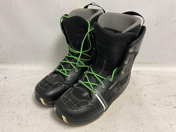 Used Salomon ECHELON Mens Snowboard Boots Black Senior 13.5 11855-S000208030
