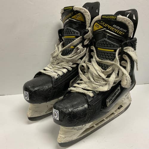 Used Bauer SUPREME 2S PRO Senior Hockey Skate Black And Gold Senior 10 11855-S000208005