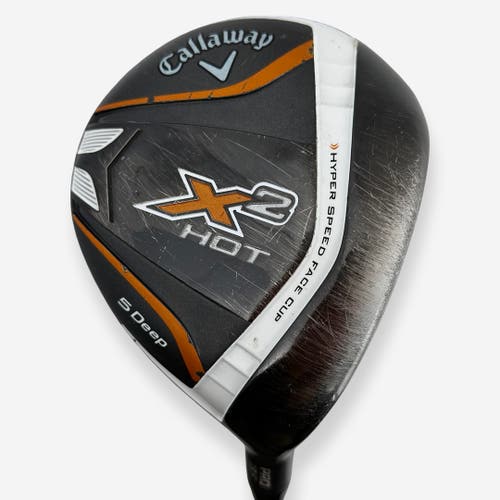 Callaway X2 Hot Pro 5 Wood Deep 18.5° Right Handed Stiff Flex Graphite Shaft