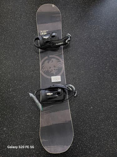 Used Never Summer MOUNTAIN WAVE Mens Board/Bindings Black 165 cm 11849-S000042720