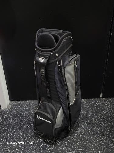 Used Taylormade HELIUM 2 7WAY CART BAG Mens Cart Bag Black 11849-S000042711