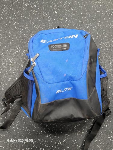 Used Easton ELITE YOUTH BACKPACK BB/SB Player Backpack Royal Blue 11849-S000042619