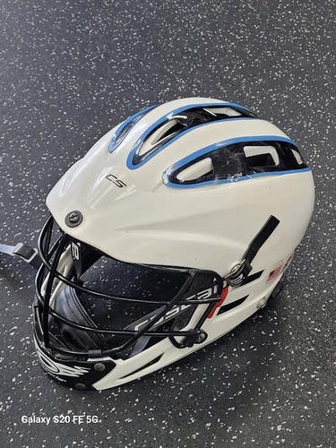 Used Cascade CS Lacrosse Helmet White One Size 11849-S000042581