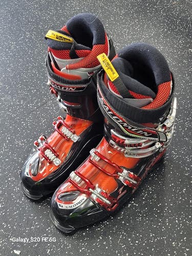 Used Salomon RS MISSION 7 Mens DH Ski Boot Black 285 MP - M10.5 - W11.5 11849-S000042568