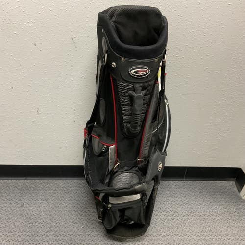 Used Top Flite XL 5000 Mens Stand Bag Black And Red 11855-S000205292