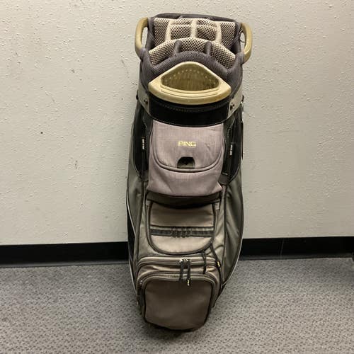 Used Ping PIONEER CART BAG Mens Cart Bag Grey 11855-S000207355