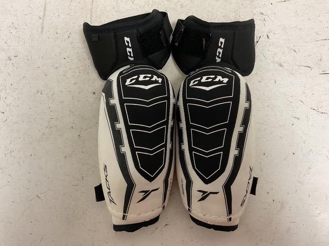 Used CCM TACKS 1052 Senior Elbow Pads White/Black/Yellow LG 11855-S000207729