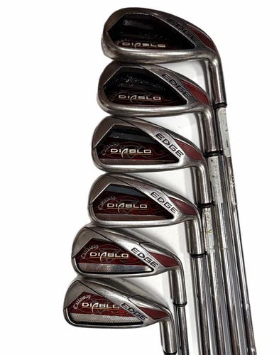 Callaway Diablo Edge Right Handed Iron Set Uniflex Set of 6 (#4-9) Golf Pride Grip
