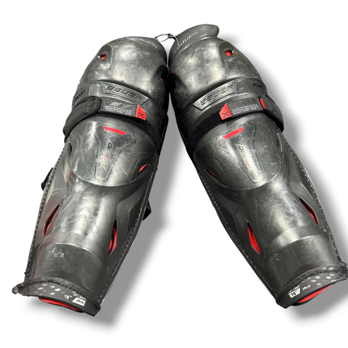 Used Bauer 3X PRO Senior Shin Guards Grey 15" 11375-S000380894