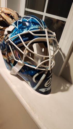 Pros choice custom mask 2022 Dom Malerba Connor Hellebuyck