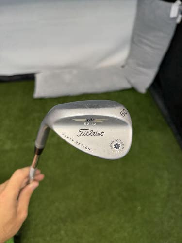 Titleist Vokey Sm4 60* 10 Wedge Steel Shaft Wedge Flex LH
