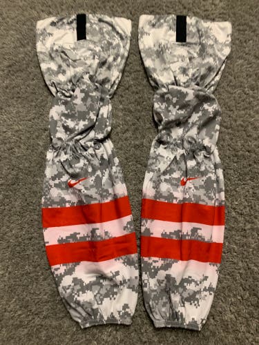 Nike Swift Hockey Socks Pro Stock Ohio State Camo Size-RG (Read Description)