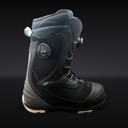 NEW 2023 Nitro Cypress Dual BOA Women's Snowboard Boots - Black/Mint - Size 8.5