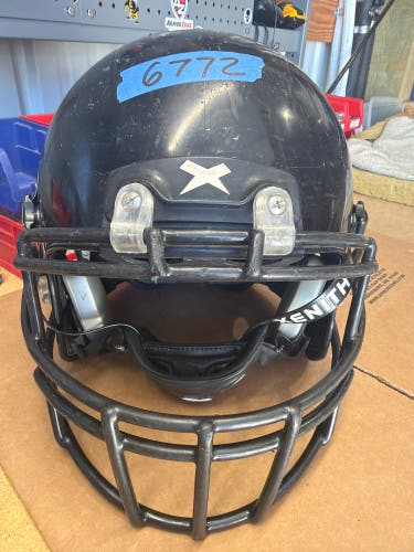 USED XENITH X2E+ ADULT FOOTBALL HELMET - LARGE - BLACK