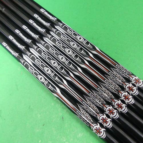 UST Mamiya Recoil DART F4 75 .355 Stiff Pulled Graphite Iron Shafts SET OF 7