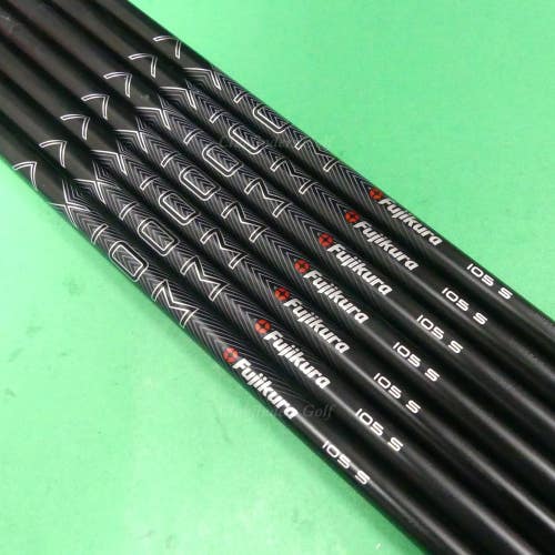 Fujikura Axiom VeloCore 105 S .355 Stiff Pulled Graphite Iron Shafts SET OF 7