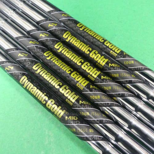 True Temper Tour Issue Dynamic Gold 95 MID .355 Regular Pulled Shafts SET OF 6