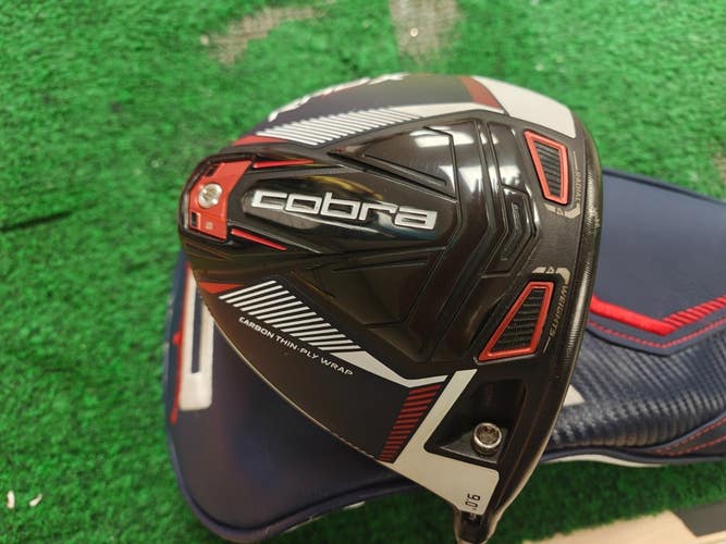 Cobra Rad Speed X8 Driver 9 Degree Stiff Flex Headcover Hzrdus RDX Smoke 6.0 60G