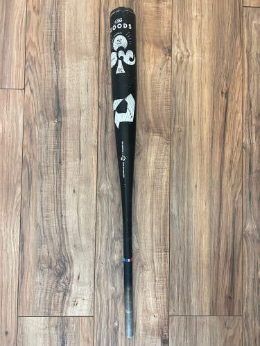 2022 DeMarini The Goods One Piece Alloy BBCOR Certified Bat (-3) 30 oz 33" (Used)