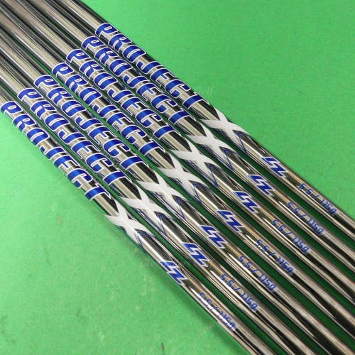 Project X LZ 5.5 115g .370 Regular Flex 39" Steel Iron Shafts SET OF 7