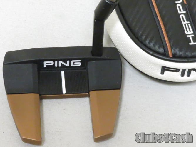 PING Heppler Tyne 3 Putter Black Dot Adjustable 32-36" +Cover .. LEFT LH