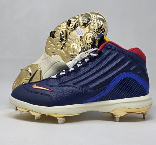 Nike Air Griffey 2 Hank Aaron PE Unreleased Metal Baseball Cleats Men Sz 13.5