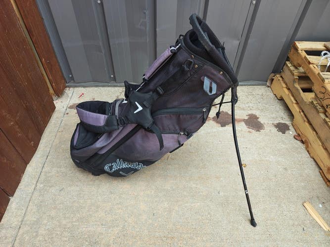 Callaway Chev 5 Divider Dual Strap Stand Bag Black/Grey