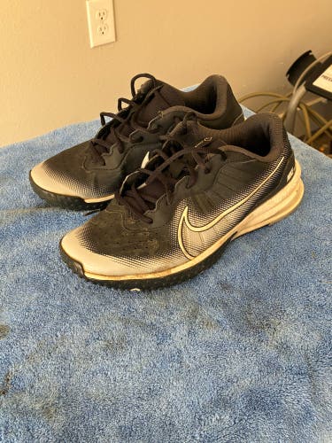 Black Men's Size M 8.0 (W 9.0) Nike Air Diamond Turf Cleats (Used)
