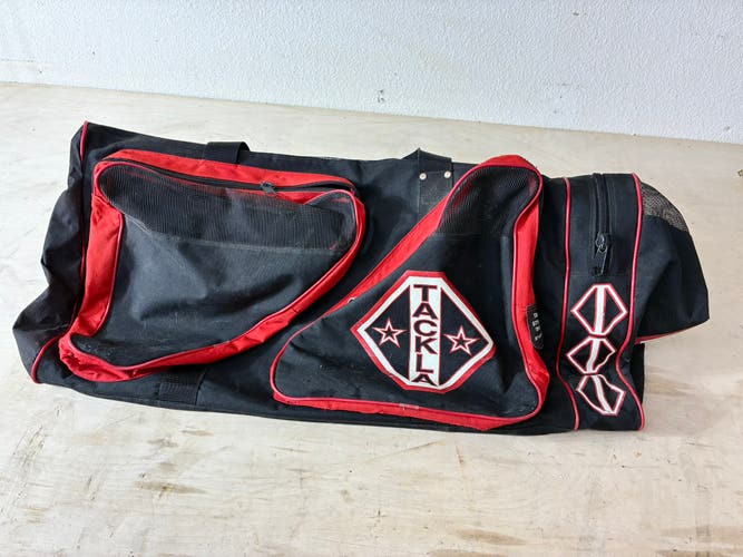 Tackla 36” X 18” X 18” TB 36VE Hockey Player Carry Bag vintage 90’s partially repaired red black