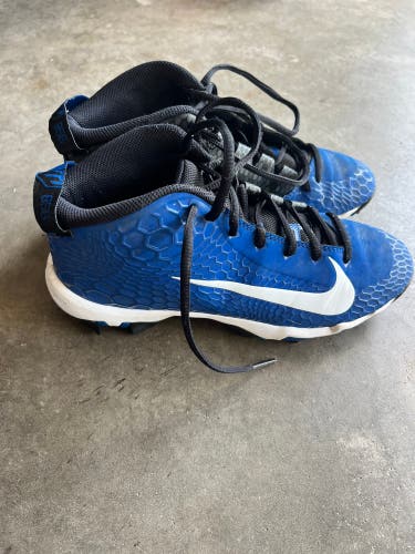 Blue Kid's Size M 6.0 (W 7.0) Nike FastFlex High Top Molded Cleats (Used)
