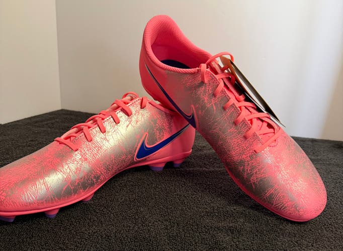 Nike Zoom Mercurial Vapor 16 Club VJR FG/MG Football Cleats Pink Blue Size 11