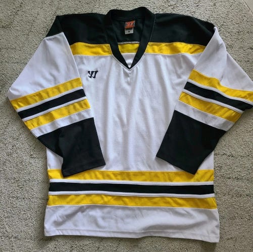 Warrior Blank Hockey Jersey size Senior Medium - White Bruins