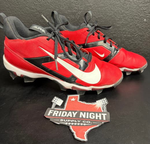 Nike Alpha Menace 4 Shark Football Cleats Red/Black Men’s Size 8.5 Used