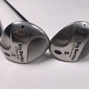 Callaway Steelhead 3 & 5 Fairway Wood Set Ladies Gems 99 Graphite Womens RH