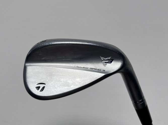 TaylorMade Milled Grind 3 Raw Chrome Wedge 50* 9 Bounce SteelFiber i95 Stiff RH