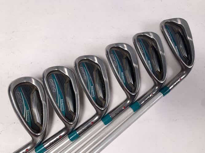 Ping Rhapsody 2015 Iron Set 6-PW+GW Red Dot 1* Flat ULT220 Lite Ladies RH