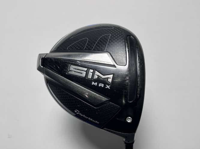 TaylorMade SIM MAX Driver 9* Fujikura Ventus Blue 6-S Stiff Graphite Mens RH