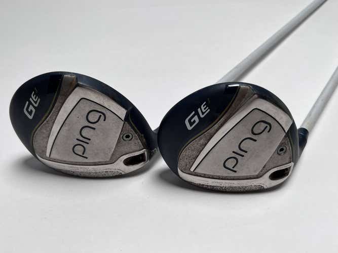 LEFTY Ping G LE 3 3 & 5 Fairway Wood Set 18* 21* ULT 250 Ladies Graphite LH