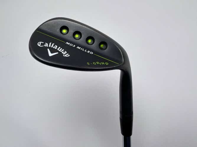 Callaway MD3 Milled Black S-Grind Lob Wedge LW 58* 9 S-Grind DG S200 Stiff RH