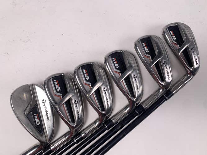 TaylorMade M6 Iron Set 6-PW+SW Fujikura Atmos 5A Senior Graphite Mens RH