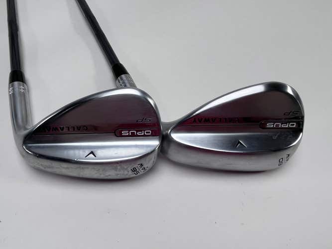Callaway Opus SP Brushed Chrome Wedge Set 56* 14 | 60* 14 HDX Recoil Dart 65g RH