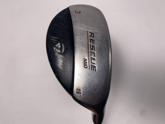 TaylorMade Rescue Mid 3 Hybrid 19* Stiff Graphite Mens RH
