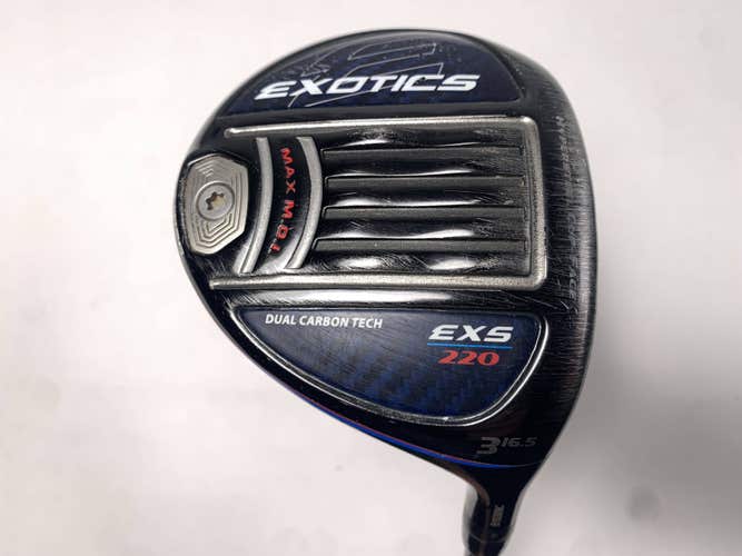Tour Edge Exotics EXS 220 3 Fairway Wood 16.5* Even Flow Riptide 6.0 SB Stiff RH