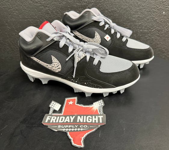 Jordan Stadium 90 Football Cleats Cement Black Men’s Size 9 New No Box