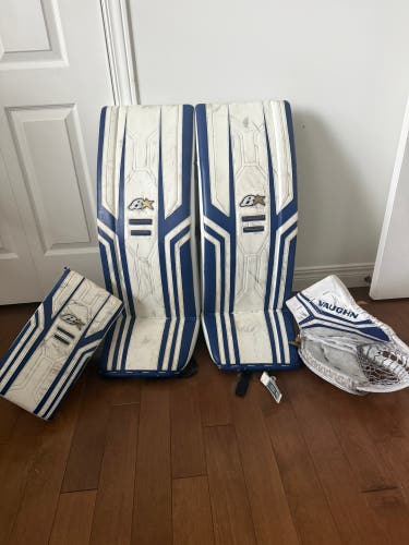 34+1 Brian's Optik X3 Goalie Leg Pads & Blocker with Vaughn V10 INT glove